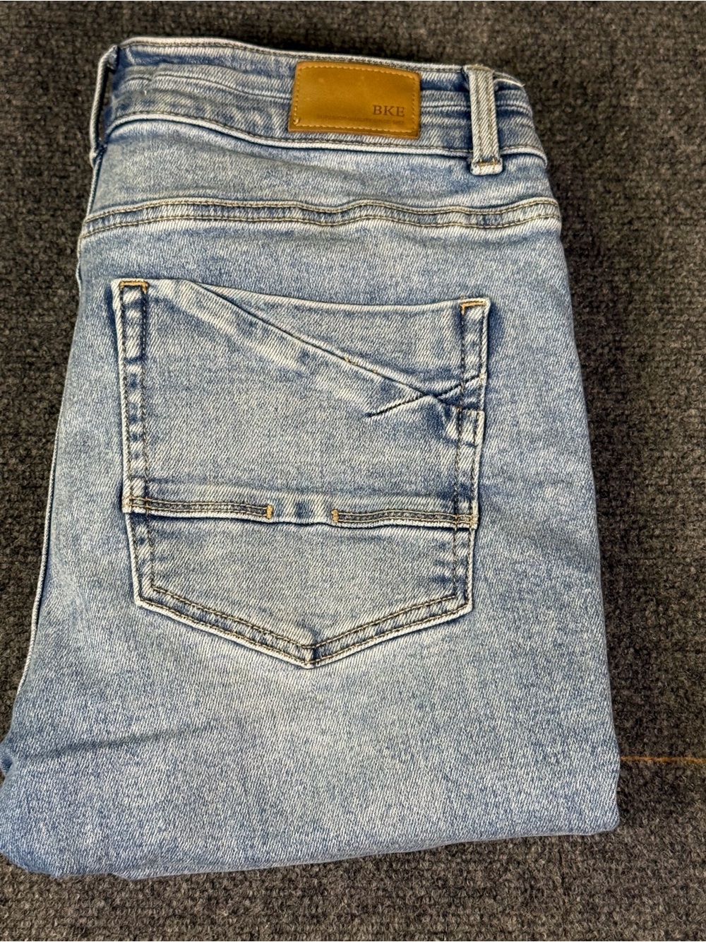 BKE Buckle Payton Mid Rise Chewed Raw Hem Skinny Jeans 30x29